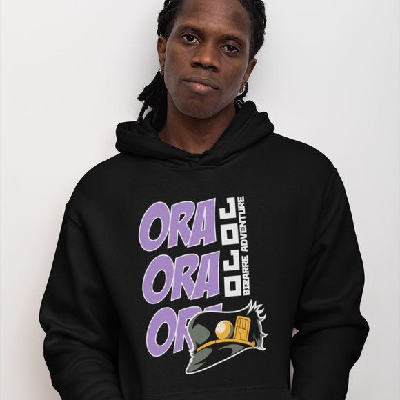 ORA ORA ORA JOJO:: UNISEX CUSTOM HOODIE - Picture 4 of 4